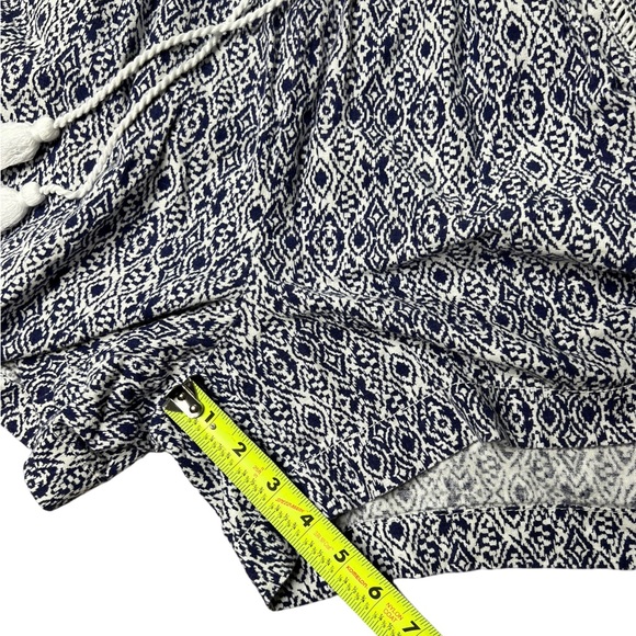 Briggs New York Size XL Women’s Shorts Linen Blend Pull-On Summer Blue White - Picture 16 of 16